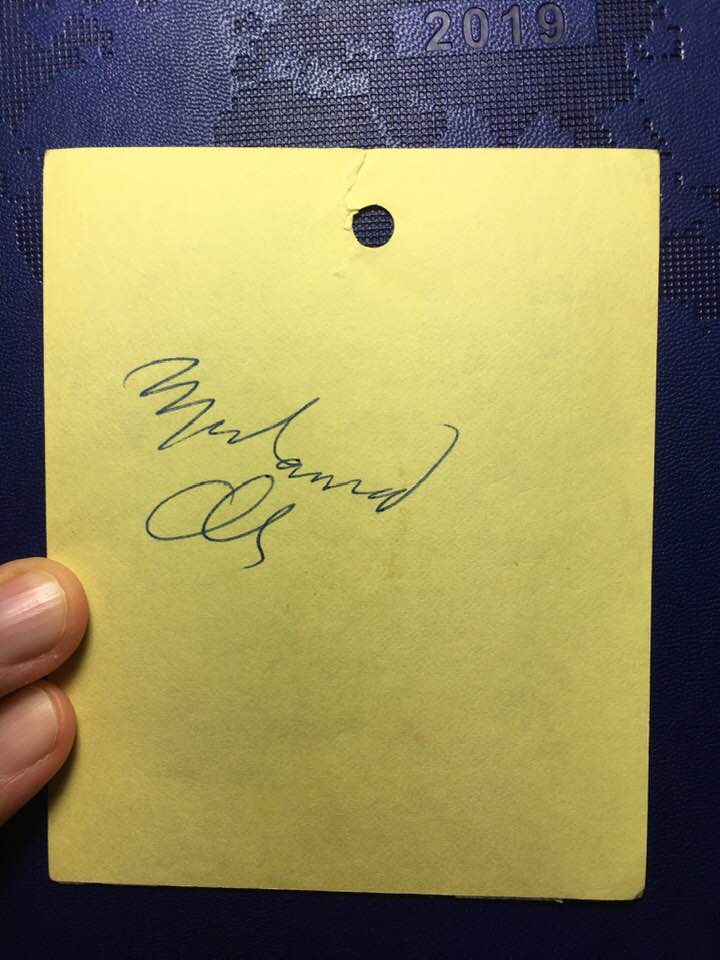 Muhammad Ali autograph 1979 LA