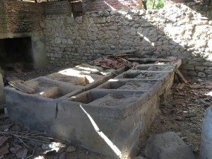 a traditional place to wash clothes in a village center