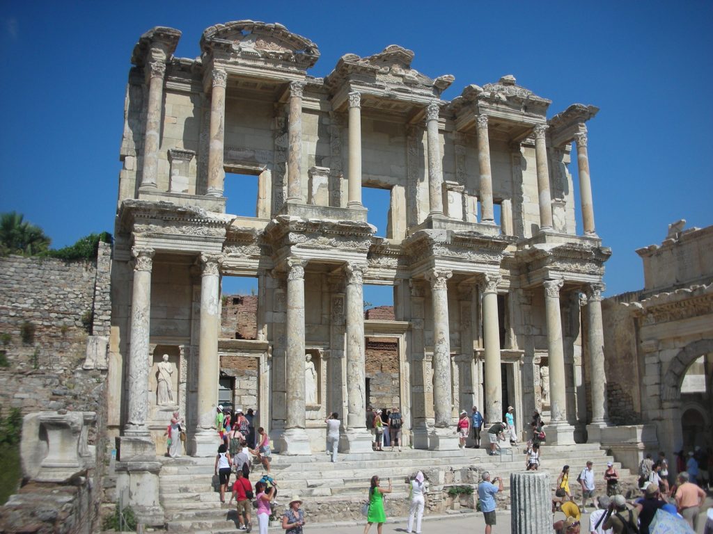 The library at Ephesus, one of the stops on the trip around Greece and Turkey